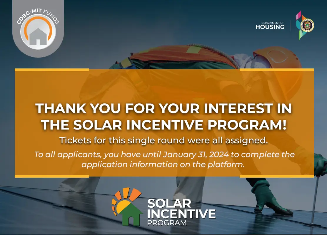 Solar Incentive Program - CDBG/MIT